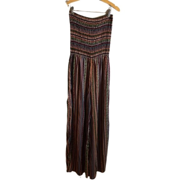 EARTHBOUND Pants - NWT Earthbound Boho Strapless Jumpsuit Size Medium